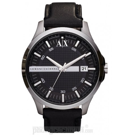 Đồng hồ nam Armani Exchange - Sleek Black Leather 46mm