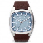Đồng hồ nam Diesel - Scalped / Brown Leather / Silver Tone Case / Blue Dial 46mm x 40mm