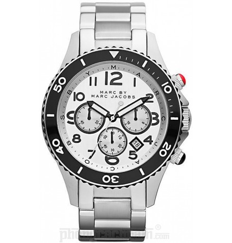 Đồng hồ nam Marc Jacobs - Metal Rock Chrono Silver 46mm