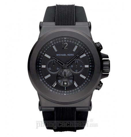 Đồng hồ nam Michael Kors - Silicone Black Chronograph 45mm