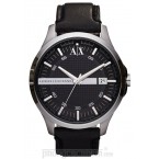 Đồng hồ nam Armani Exchange - Sleek Black Leather 46mm