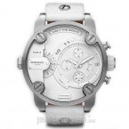Đồng hồ nam Diesel - Little Daddy White Leather / Silver Tone Case / White Dial 61mm x 51mm
