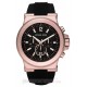 Đồng hồ nam Michael Kors - Oversize  Dylan Silicone Black / Rose Gold Chronograph 48mm