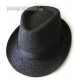 Mũ nón panama / fedora - PhongCachNam "Fashionista" màu xanh đen vành nhỏ