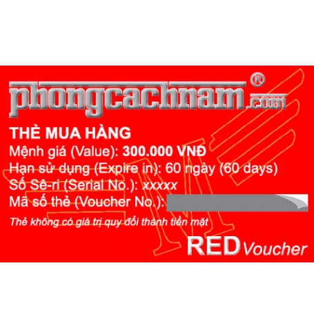 Thẻ mua hàng - RED Voucher 300.000 VNĐ