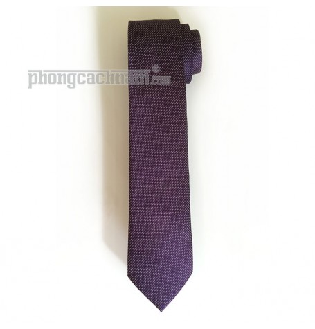 Cà vạt bản trung (8cm) - Marco Cannavaro "Craft Master" Purple
