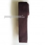Cà vạt len dệt kim bản nhỏ (5.5cm~6cm) - PhongCachNam "Fashionista" màu cà phê
