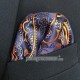 Khăn túi áo vest - Pocket Square - Marco Cannavaro "Blue Fire" 30cm x 30cm