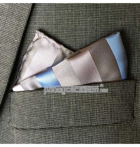 Khăn túi áo vest - Pocket Square - PhongCachNam "Whisper" 30cm x 30cm