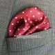 Khăn túi áo vest - Pocket Square - Marco Cannavaro đỏ chấm bi "Passion Dots" 30cm x 30cm